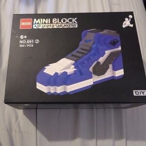 Nike Mini Block Air Super Sneakers - Blue and White
